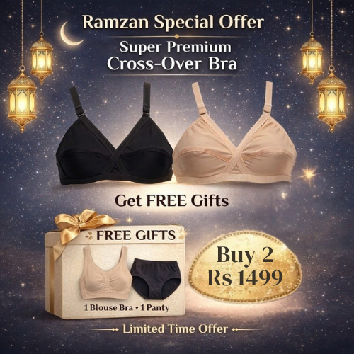 Breathable cross Cotton Bra