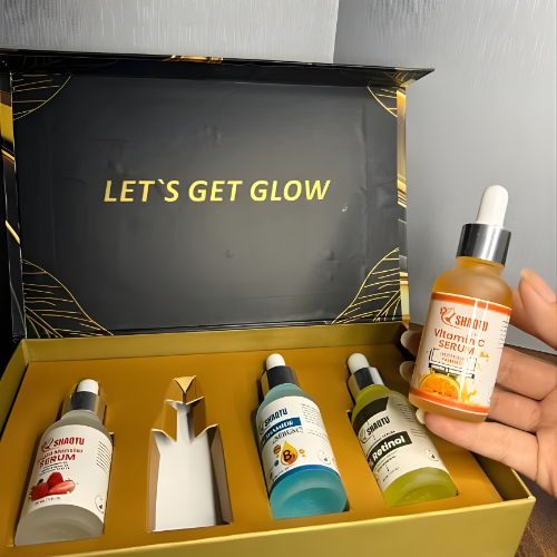 Complete Skin Transformation Kit 4 professional serums front view