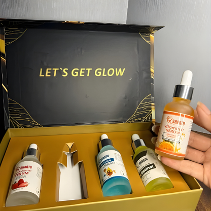 Complete Skin Transformation Kit 4 professional serums front view